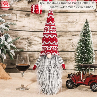 Christmas Wine Bottle Cover