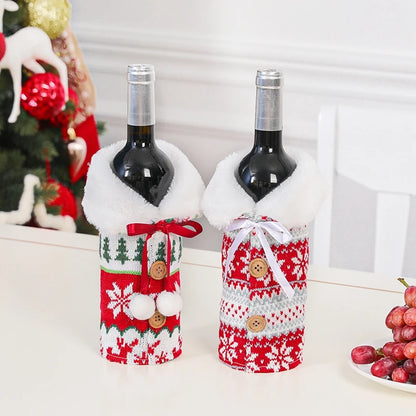 Christmas Wine Bottle Cover