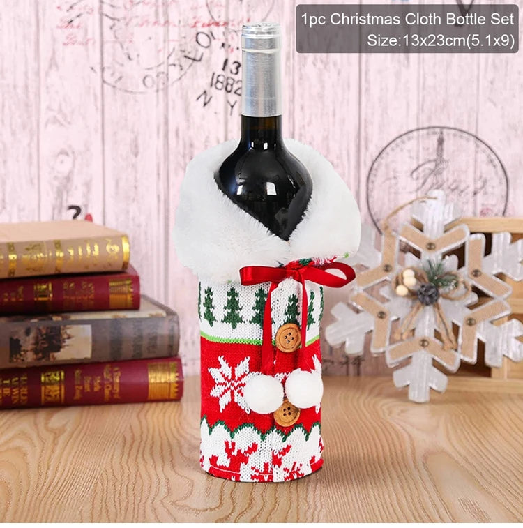 Christmas Wine Bottle Cover