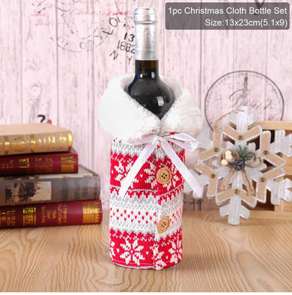 Christmas Wine Bottle Cover