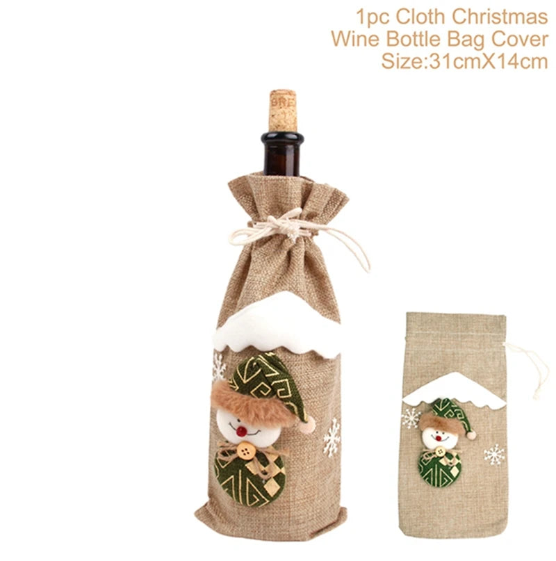 Christmas Wine Bottle Cover