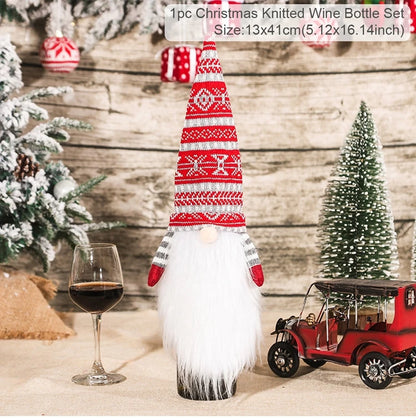 Christmas Wine Bottle Cover