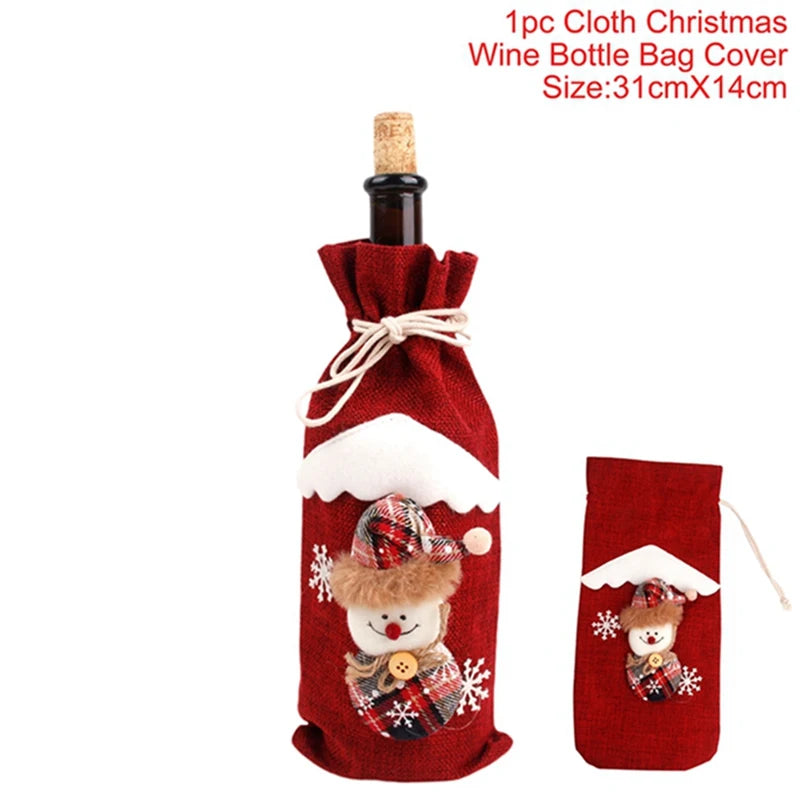 Christmas Wine Bottle Cover