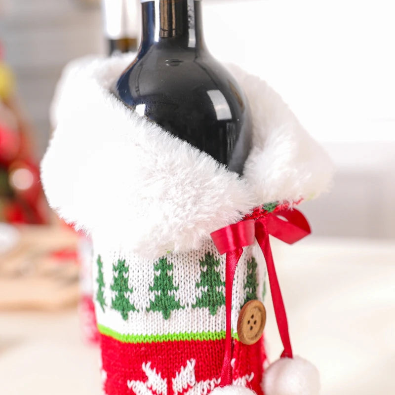 Christmas Wine Bottle Cover