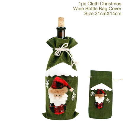 Christmas Wine Bottle Cover