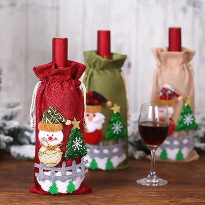 Christmas Wine Bottle Cover