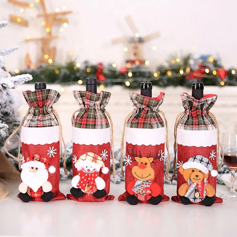 Christmas Wine Bottle Cover