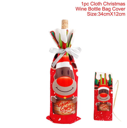 Christmas Wine Bottle Cover