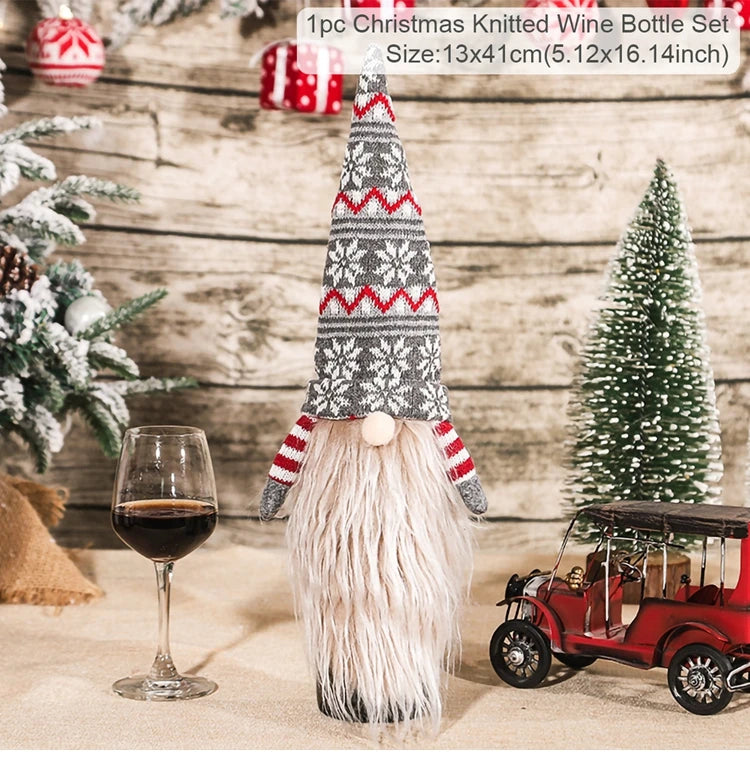 Christmas Wine Bottle Cover