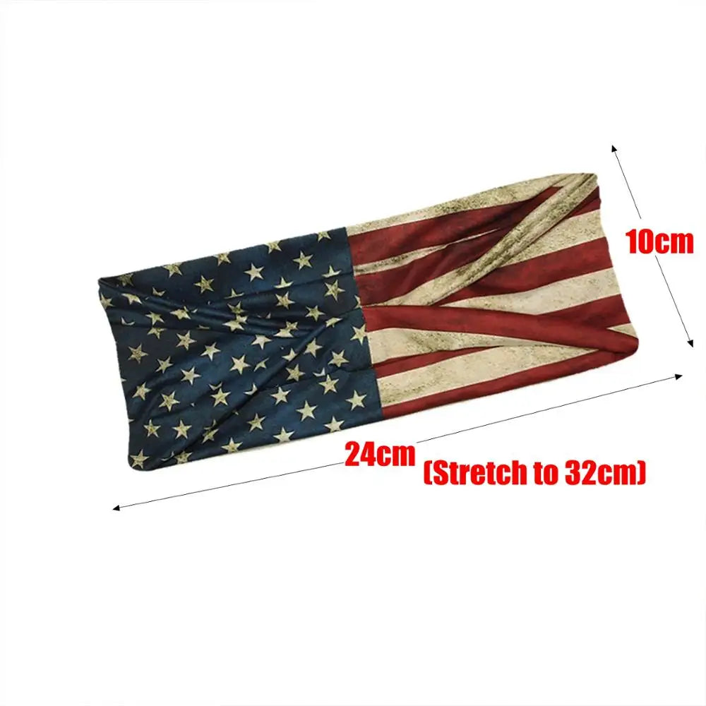 American Flag Sports Headband