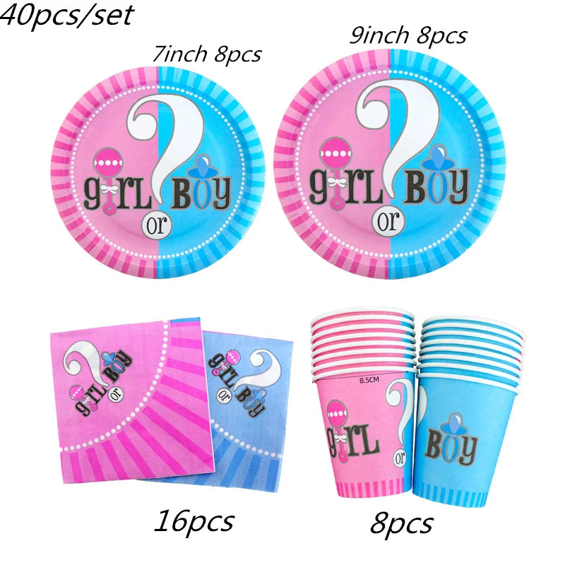 Gender Reveal Party Set