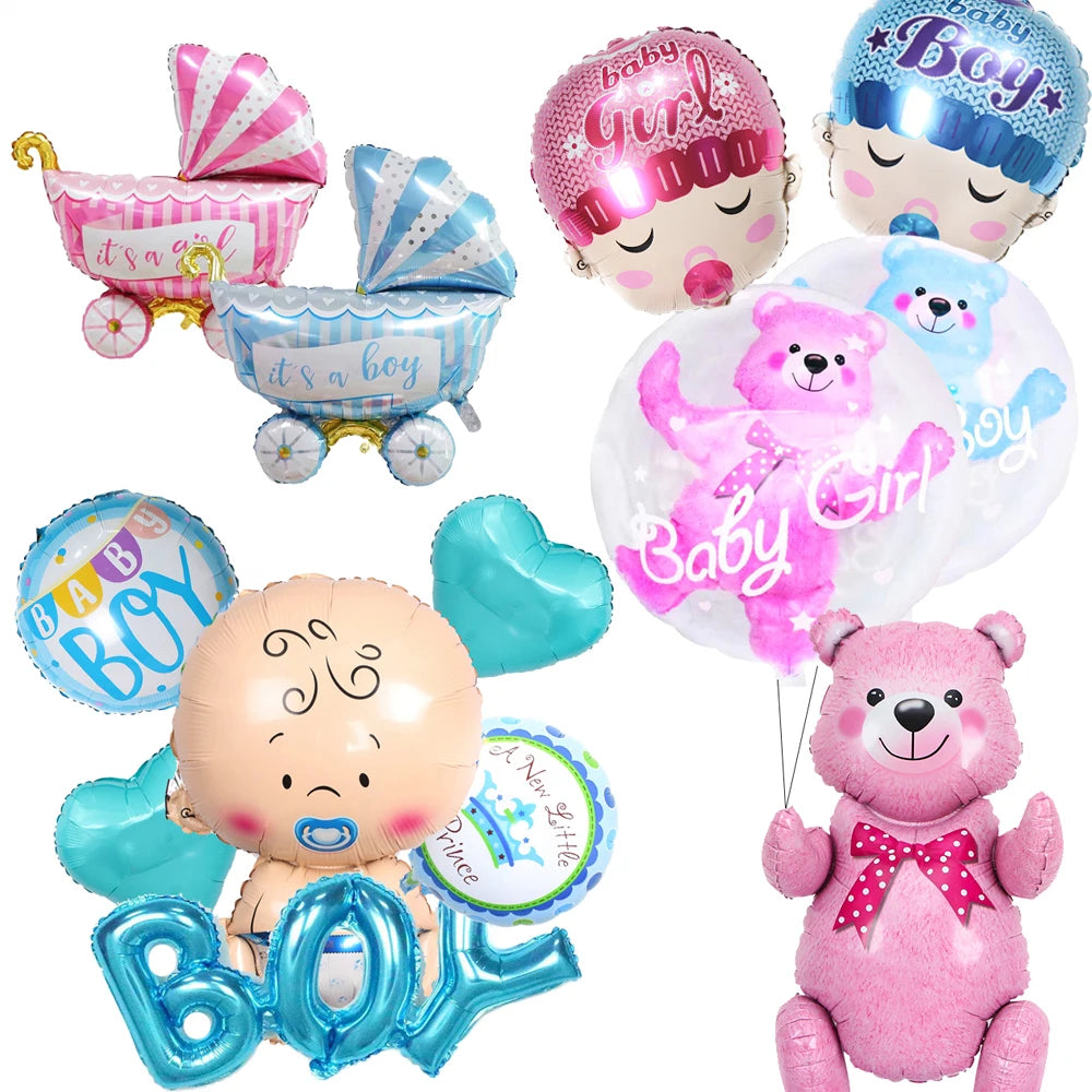 Baby Birthday Foil Balloons