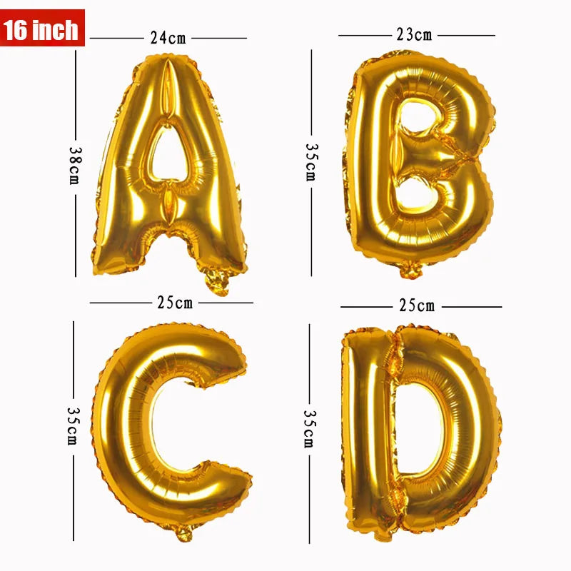 Foil Balloon Letter Gold 16inch