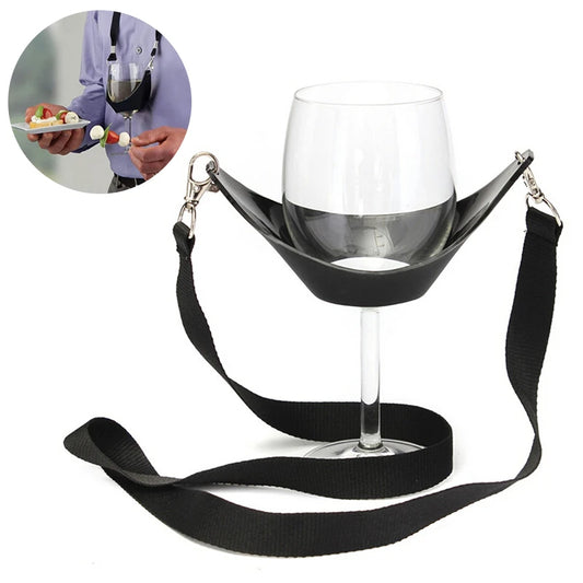 Portable Wine Glass Holder Strap