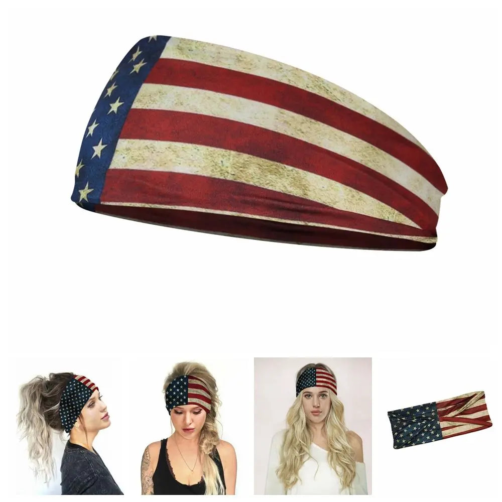 American Flag Sports Headband