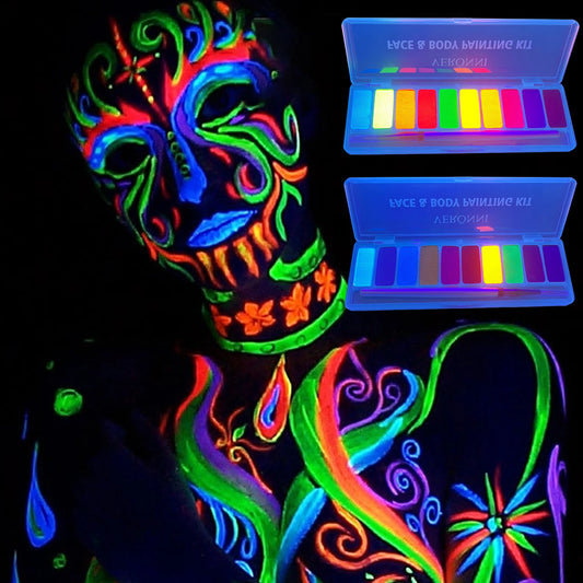 Neon Body Art Paint UV Glow 10Colors