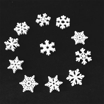 Wooden Snowflakes 50pcs