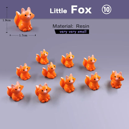 Miniature Animal Figurines 10Pcs