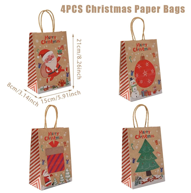 Christmas Kraft Paper Bag