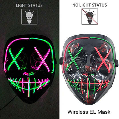 Neon LED Purge Mask