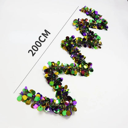 Mardi Gras Tinsel Garland