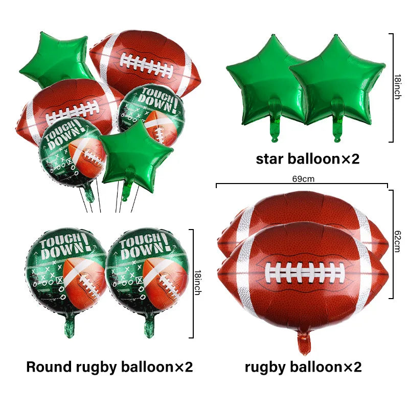 Rugby Themed Birthday Set