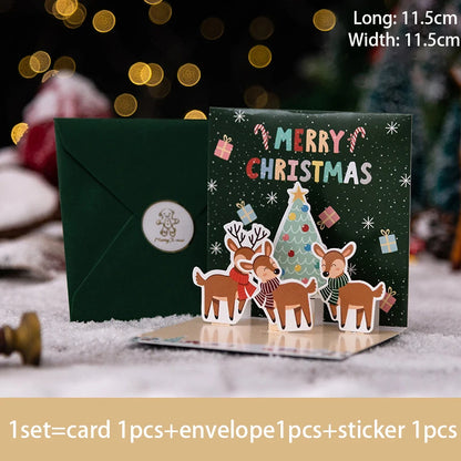 3D Pop UP Christmas Greeting Card