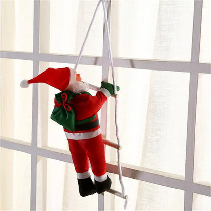 Santa Claus Climbing Ladder Decoration