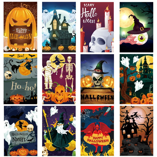 Halloween Greeting Cards 12pcs