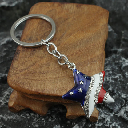 America Flag Keychain