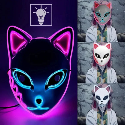 Neon LED Anime Mask