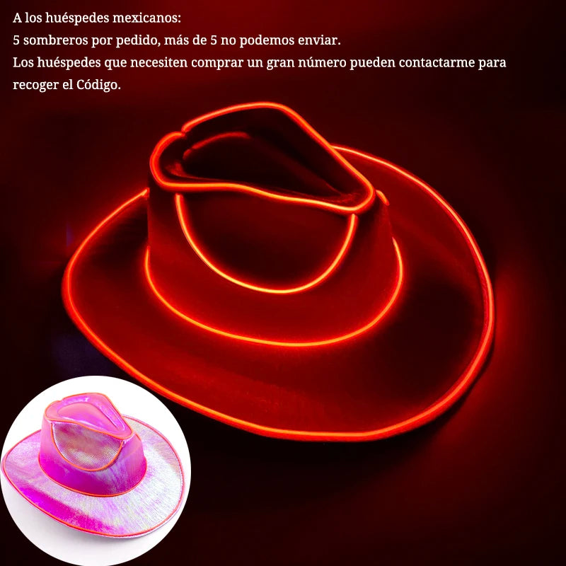 Light Up Bar Cowboy Hat