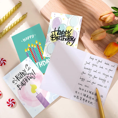 24pcs Birthday Greeting Cards + Envelope