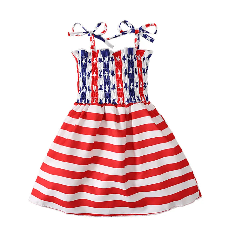 Girl Dress American Holliday Themed