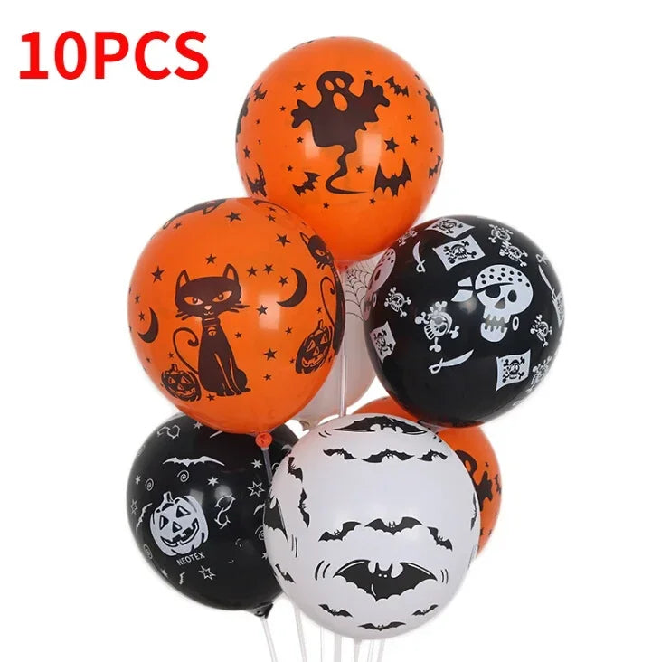 Halloween Colorful Balloons 10/20/30Pcs