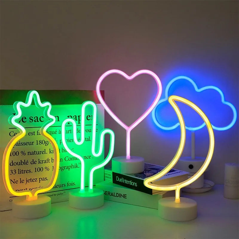 Neon Sign Light Figures