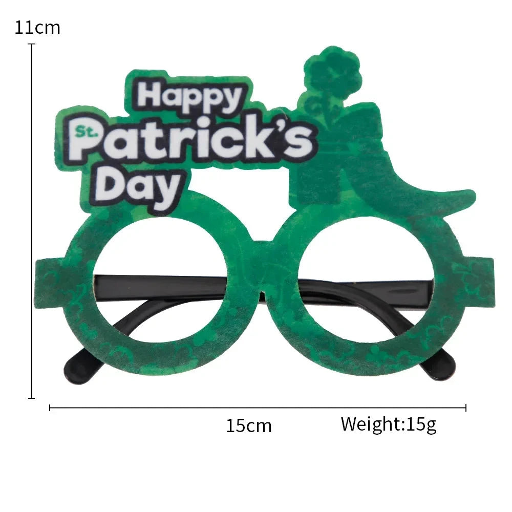 St. Patrick Shamrock Glasses