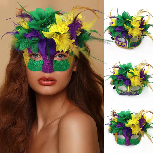 Mardi Gras Face Mask