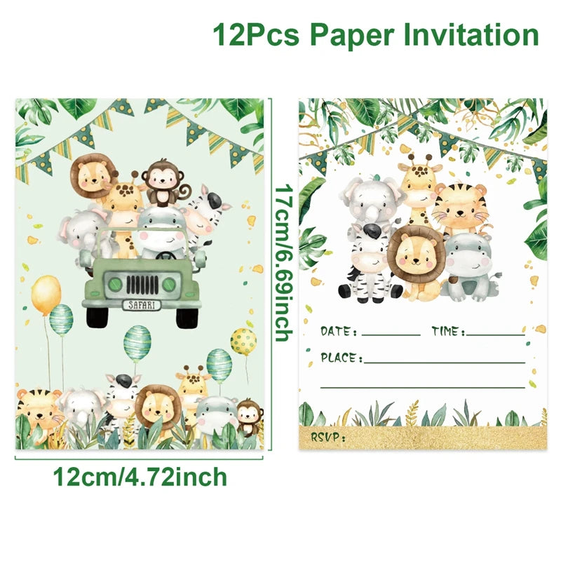 Birthday Invitation Cards 12Pcs