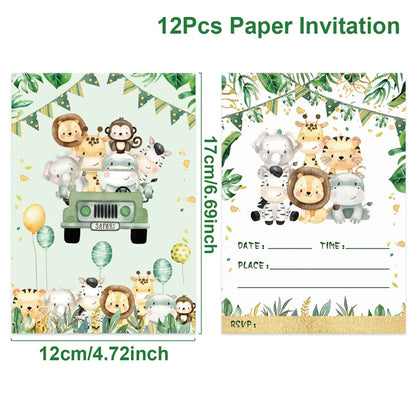 Birthday Invitation Cards 12Pcs