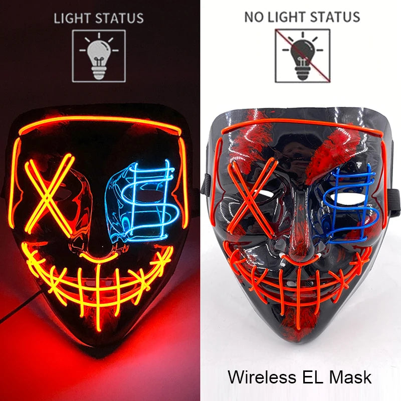 Neon LED Purge Mask