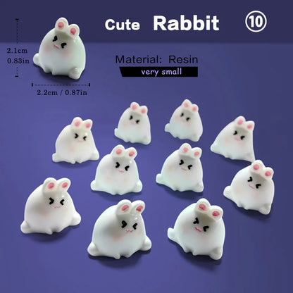 Miniature Animal Figurines 10Pcs