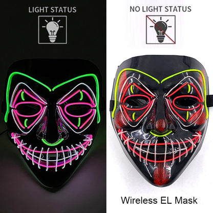 Neon LED Purge Mask