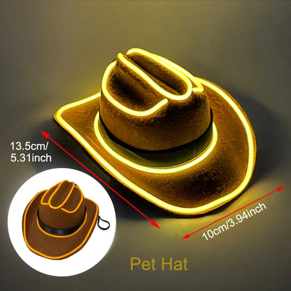 Light Up Bar Cowboy Hat