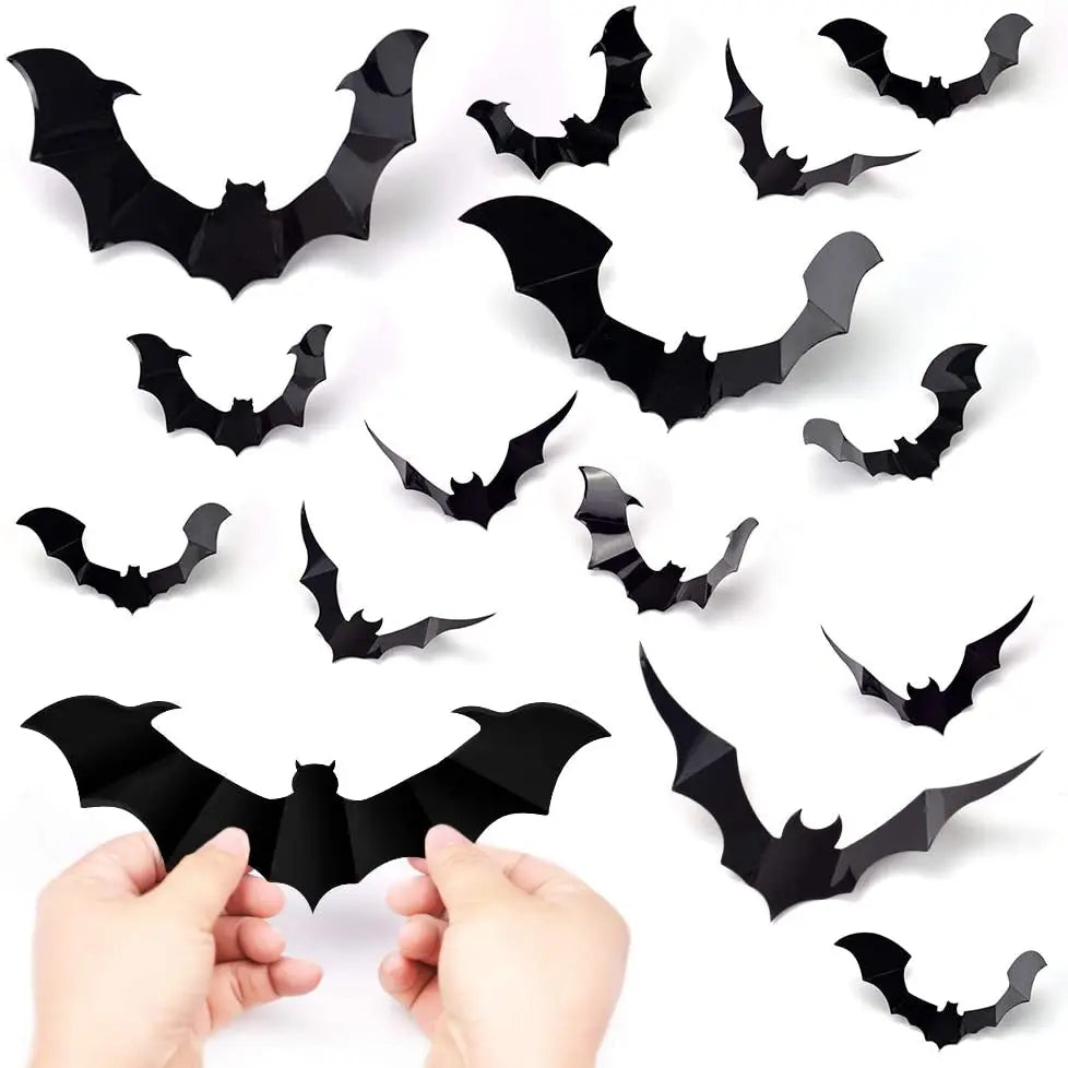 3D Bat Stickers 48/36/24Pcs