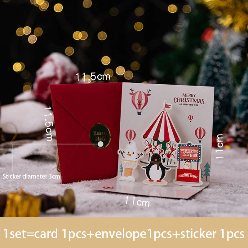 3D Pop UP Christmas Greeting Card