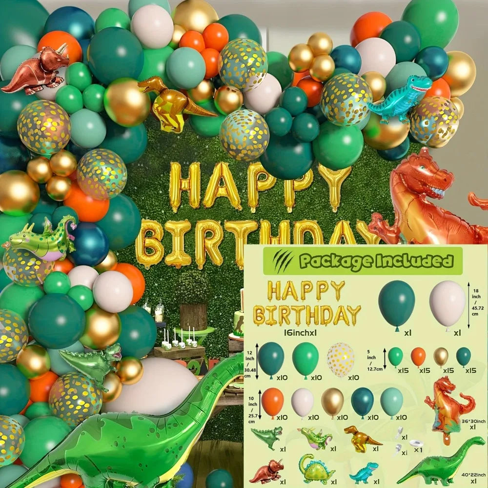 Jungle Themed Balloon Set 154Pcs