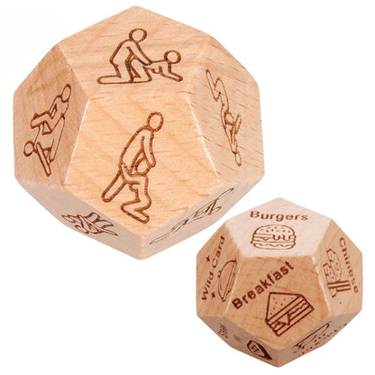 Naughty Wooden Dice for Couples