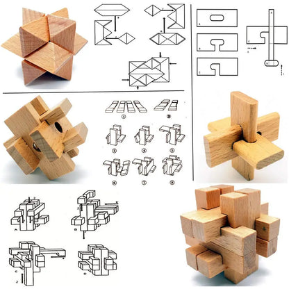 Wooden Lock Brain Teaser