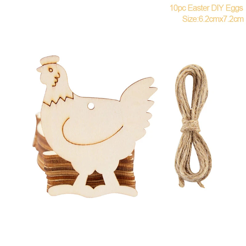 Multiple Wooden Easter Decoration